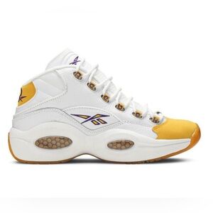 2020 Reebok Question Mid ‘Yellow Toe’ FX4278 Men’s Size 11.5 New Kobe PE Lakers